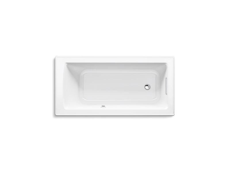 KOHLER 1946-W1 Archer 60″ x 30″ drop-in bath with Bask heated surface and end drain