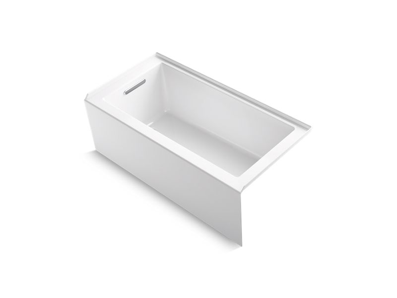 KOHLER 20201-LA Underscore 60″ x 30″ alcove bath with integral apron, integral flange, and left-hand drain