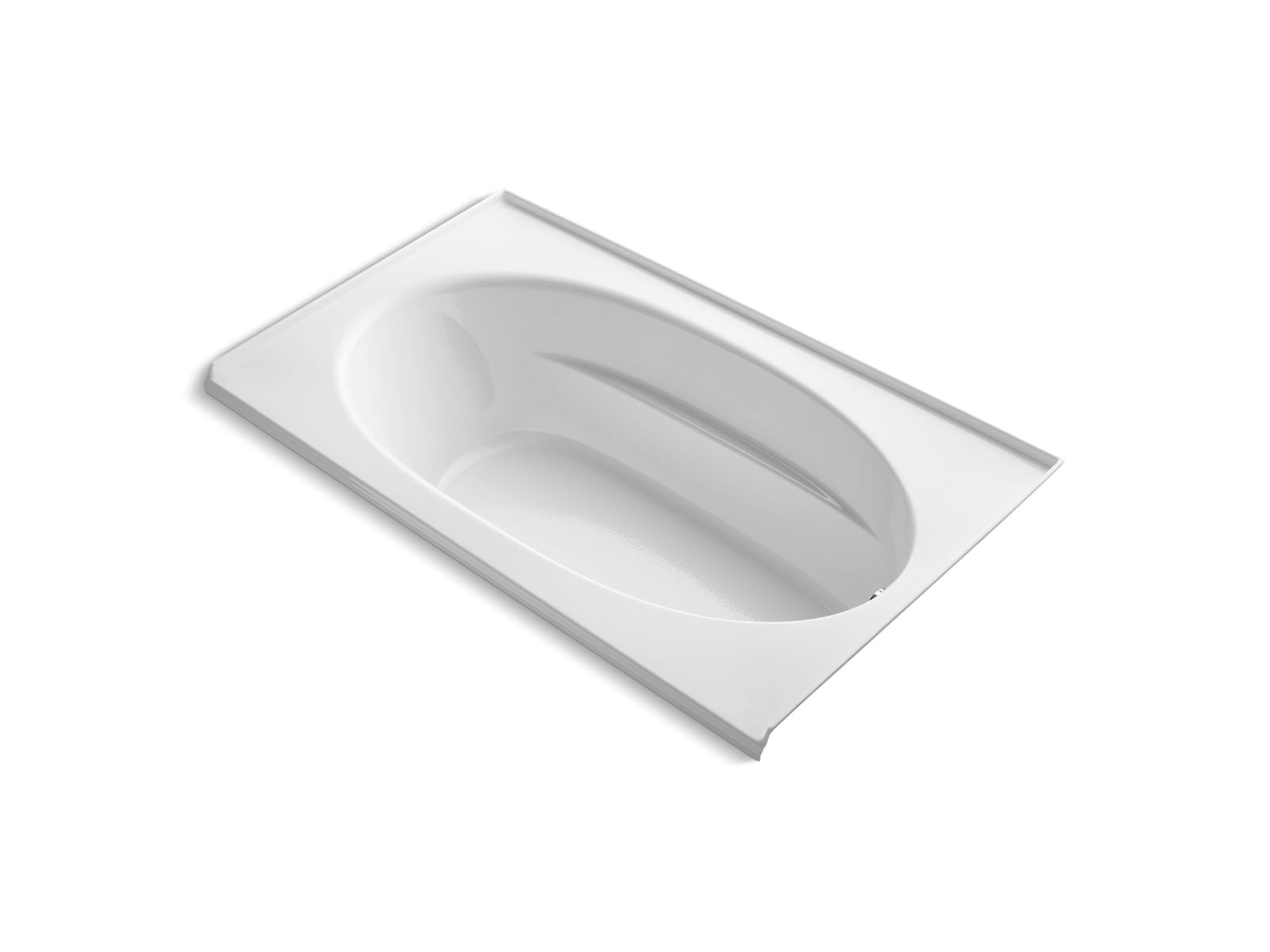 KOHLER K-1115-R-0 Windward 72″ X 42″ Alcove Bath, Right Drain In White