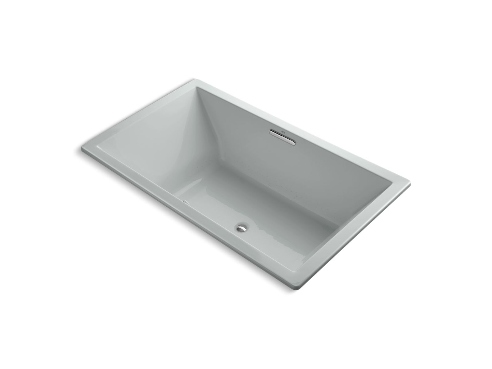 KOHLER K-1174-GH-95 Underscore 72″ X 42″ Drop-In Heated Bubblemassage Air Bath In Ice Grey