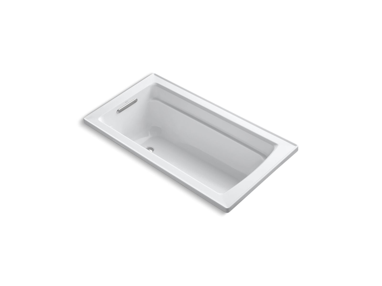 KOHLER K-1123-W1-0 Archer 60″ X 32″ Drop-In Bath With Bask Heated Surface In White