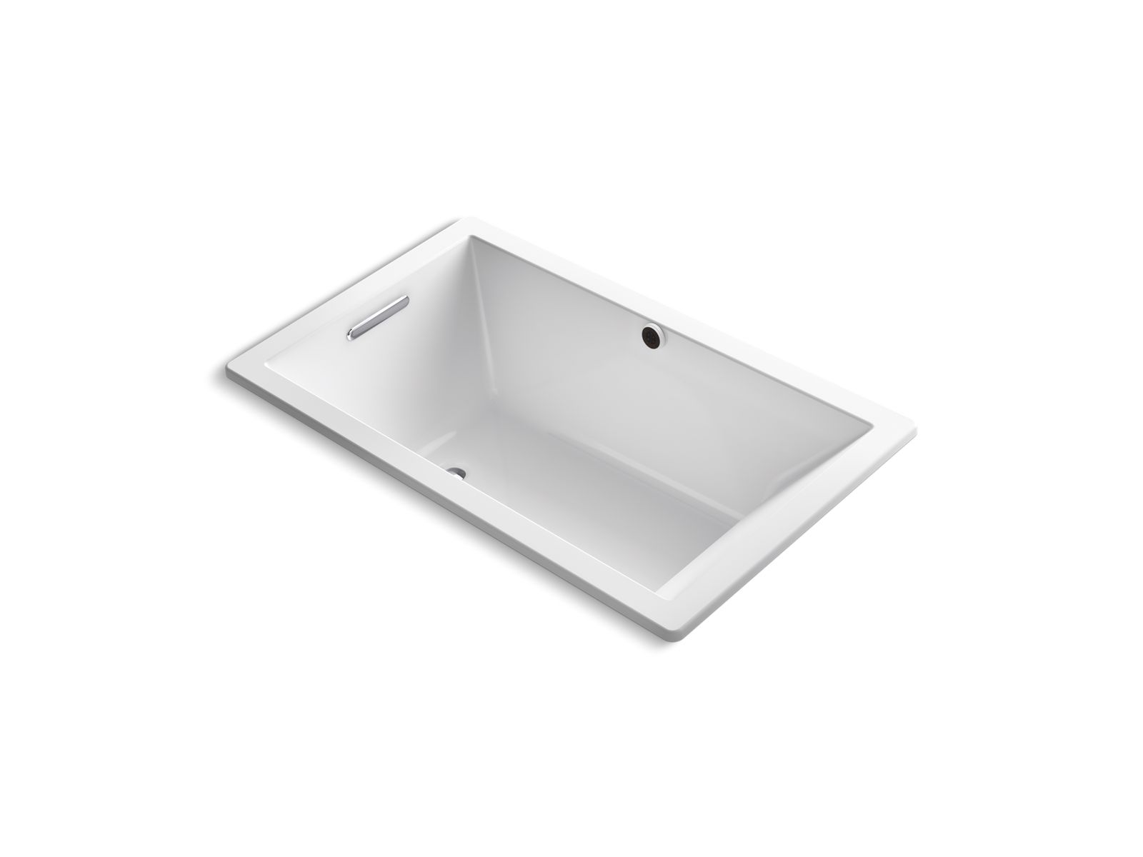 KOHLER K-1848-W1-0 Underscore 60″ X 36″ Drop-In Bath With Bask Heated Surface In White