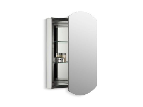 Archer® 20″ W X 31″ H Aluminum Single-Door Medicine Cabinet, Beveled Edges