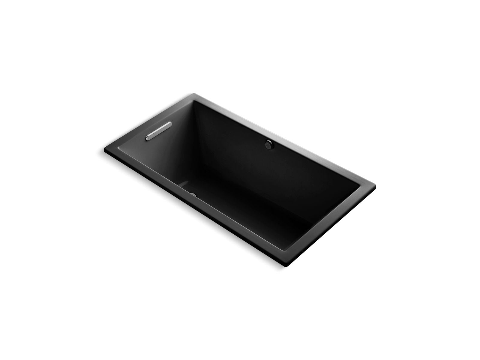 KOHLER K-1130-W1-7 Underscore 60″ X 32″ Drop-In Bath With Bask Heated Surface In Black Black