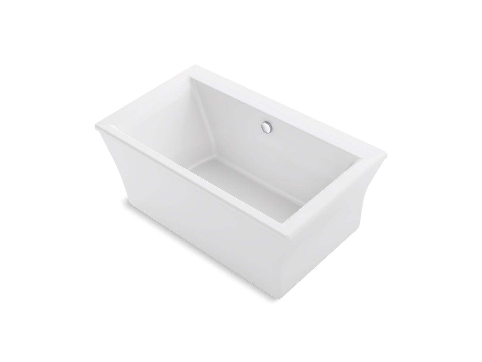 KOHLER K-24011-0 Stargaze 60-1/4″ X 34-1/4″ Freestanding Bath With Fluted Shroud In White